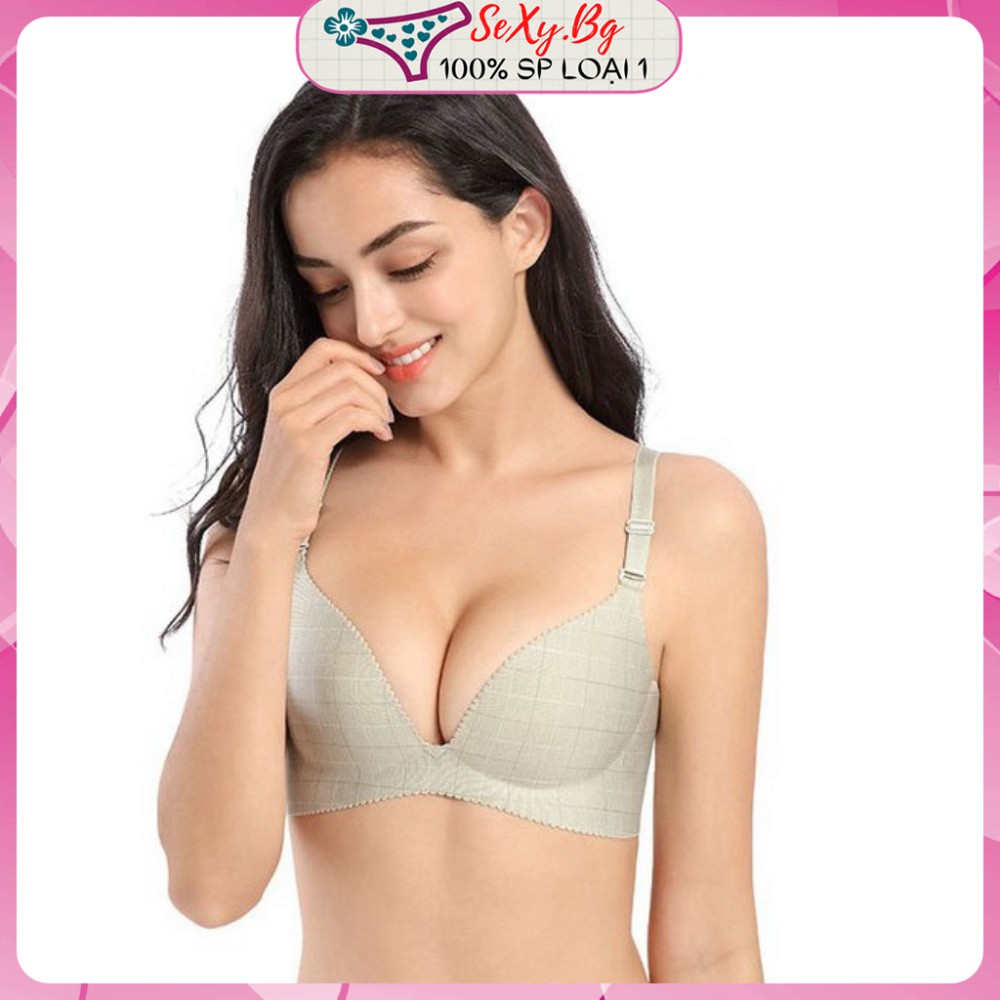 Áo ngực áo lót su không gọng nâng ngực 3 phân kẻ caro Sexy.Bg | BigBuy360 - bigbuy360.vn