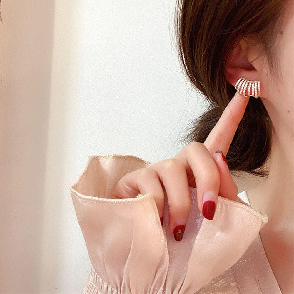 Bông Tai Hợp Kim Hình Chữ C Thời Trang VANES1 Cho Nữ