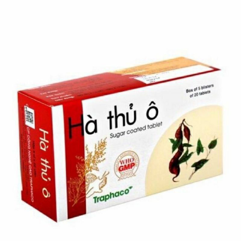 Hà Thủ Ô Hộp  ⚡ CAM KẾT CHÍNH HÃNG ⚡ Bổ huyết, bổ can thận, làm đen râu tóc