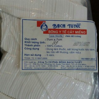 Bông Bạch Tuyết Y Tế Cắt Miếng 1 Kg - Vệ Sinh Baby