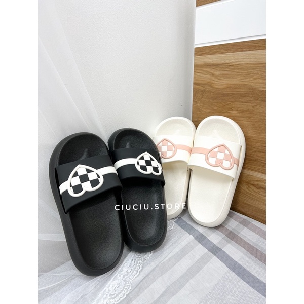 Dép cao su quai hình trái tim mẫu mới ảnh thật Ciuciu.Store tự chụp
