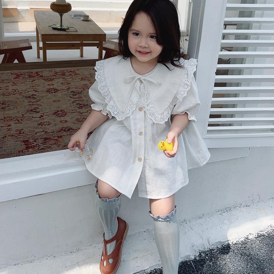 Áo Thun Cotton Trơn Tay Ngắn Cổ Tròn Thoải Mái Thời Trang Xuân Hè Cho Bé Gái