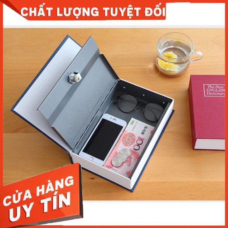 Két Sắt Hình Quyển Sách Mini Kèm Chìa Khóa Nhiều Màu