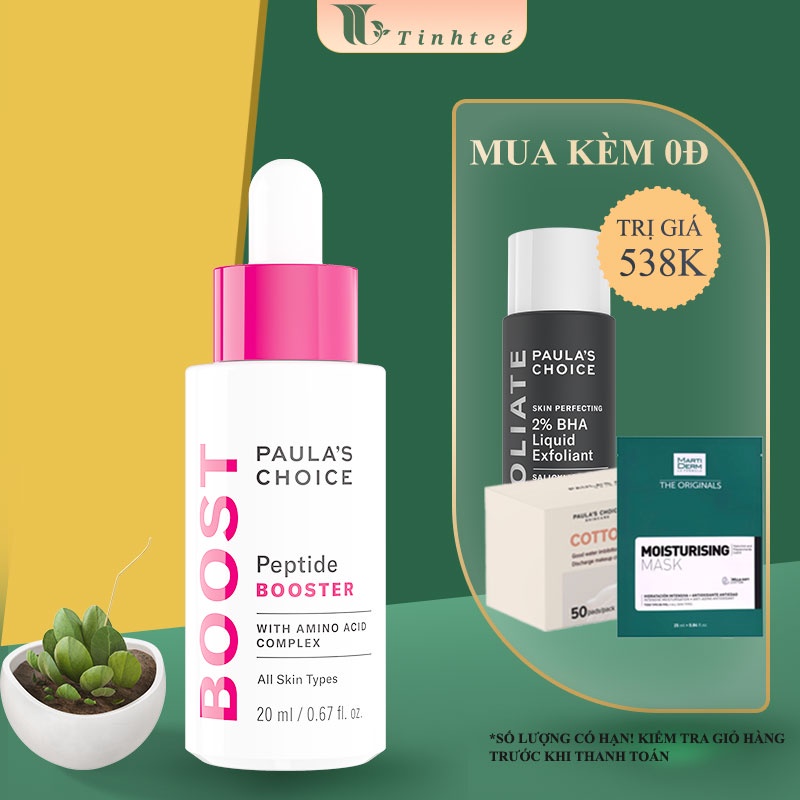 Tinh chất làm săn da chứa Peptide và amno acid chống lão hóa Paula's Choice Peptide Booster 20ml (Tinh Tế Beauty)