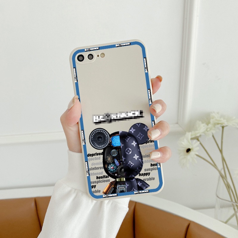 [SIÊU HOT] Ốp lưng iphone cạnh vuông ốp iphone 12 pro max gấu Be@rBrick 6/6plus/7plus/8/x/xsmax/11promax/12pro/11 e91