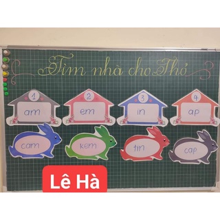 Tìm nhà cho thỏ ( đồ dùng dạy học)