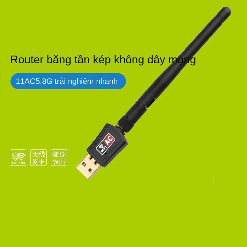 không có trình điều khiển Thẻ mạng không dây USB máy tính để bàn máy tính xách tay bên ngoài Bộ nhận tín hiệu mạng WIFI | BigBuy360 - bigbuy360.vn
