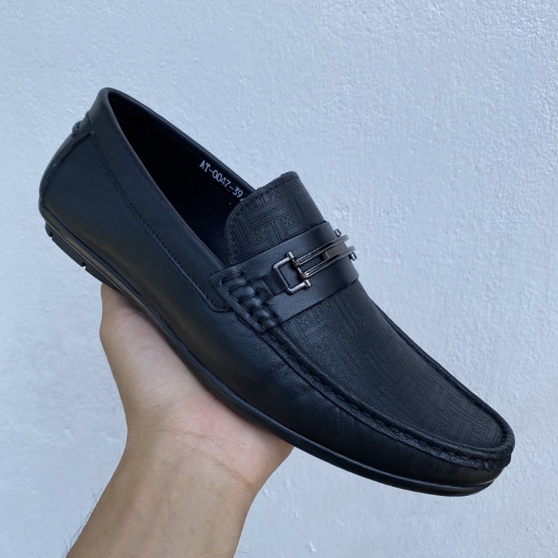 Giày lười nam giày mọi nam da bò khâu liền đế chắc chắn size 38-42
