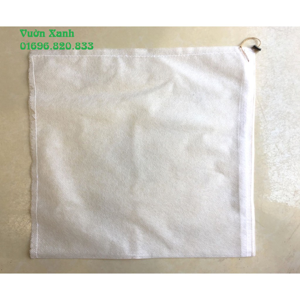 Combo 50 túi bọc trái kích thước 30x35 cm bao bưởi da xanh, chất đẹp, viền dập mép