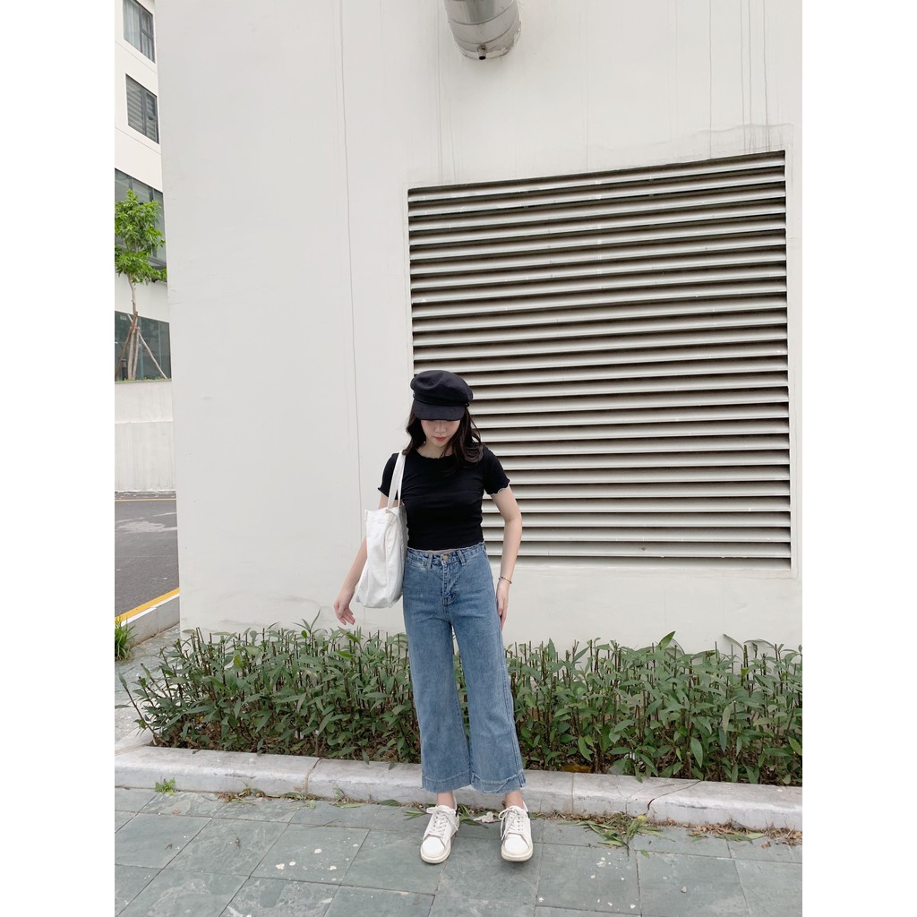 áo thun gân chỉ nổi tay cộc TKP134 LOLLIE STUDIO