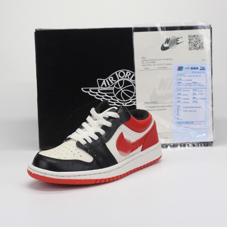 Giày thể thao sneaker🔥Air Jordan 1 Low JD1 thấp cổ đen đỏ full  box bill | BigBuy360 - bigbuy360.vn