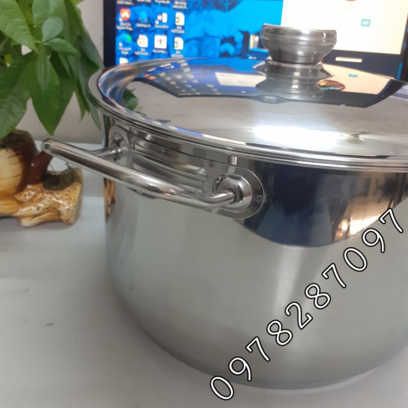 Nồi luộc gà inox đủ size 26cm/ 28cm/ 30cm/ 32cm VIETCOOK/ THAPHAFAC