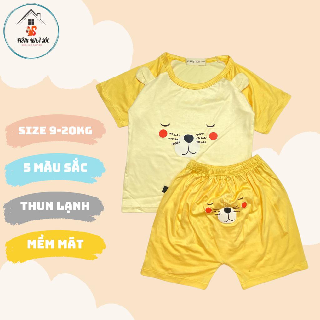 Bộ thun lạnh cộc tay Minkymom tai thỏ dễ thương [size 9 - 20kg] Tiệm Nhà Sóc