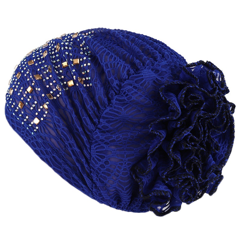 Mũ Trùm Đầu Co Giãn Đính Đá Thời Trang Cho Nữ