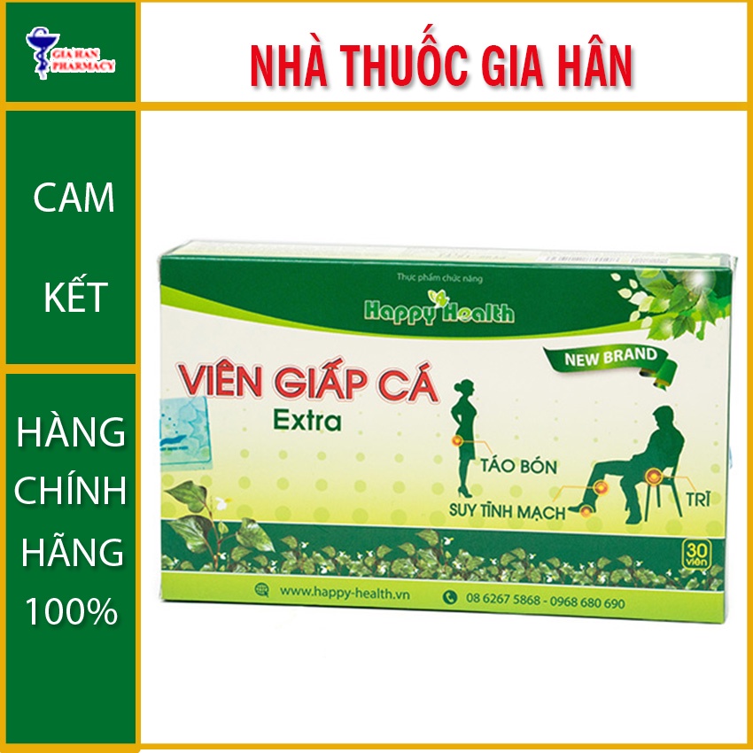 Viên Giấp Cá Extra 30v- Dành Cho Người Bị Trĩ & Táo Bón - Gia Hân