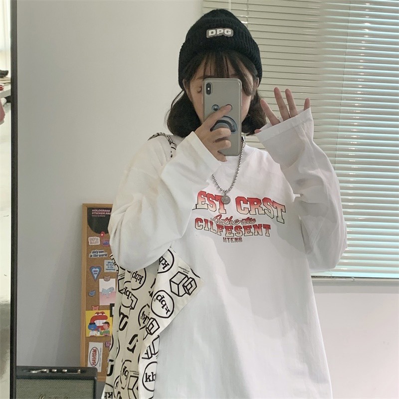 Áo thun tay dài form rộng NEKO.SG, Áo thun Streetwear Ulzzang SWT22