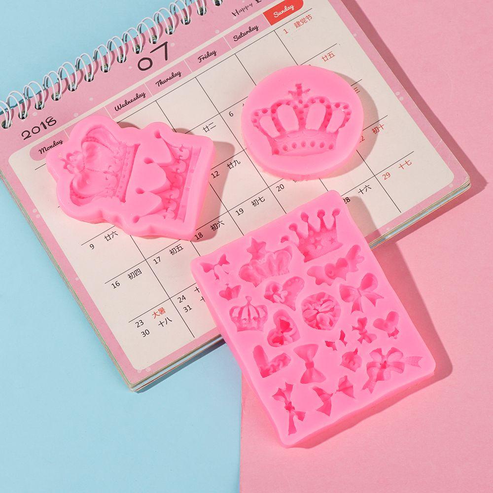 Khuôn Silicone Làm Đất Sét Hình Vương Miện Công Chúa