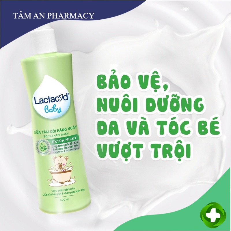 Sữa Tắm Gội Trẻ Em Lactacyd Milky Bảo Vệ, Nuôi Dưỡng Da và Tóc Bé 250ml / 500ml- Hàng chính hãng