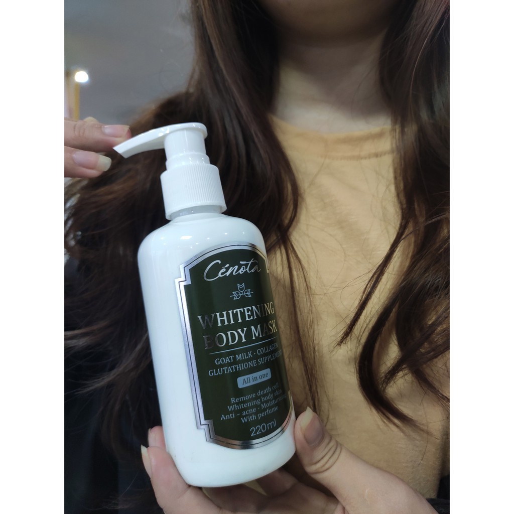 Ủ trắng thảo dược toàn thân Whitening body mask Cénota 220ml, dưỡng ẩm, mềm da, dưỡng da trắng hồng tự nhiên  - Mã C08 | BigBuy360 - bigbuy360.vn