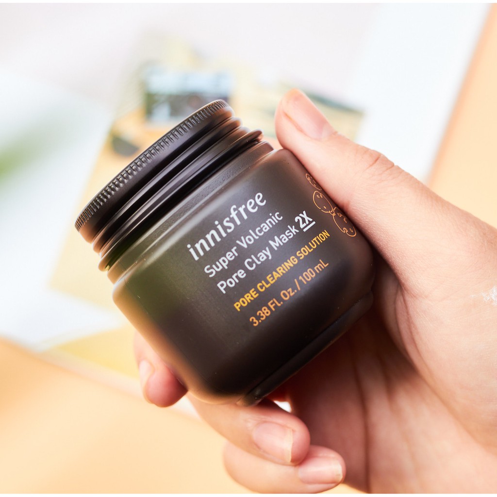 Mặt Nạ Tro Núi Lửa giảm Mụn Đầu Đen Super Volcanic Pore Clay Mask 2X