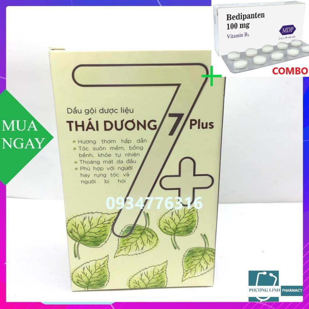 Combo Bedipanten 100mg +  Dầu Gội Dược Liệu Thái Dương 7 Plus 100ml