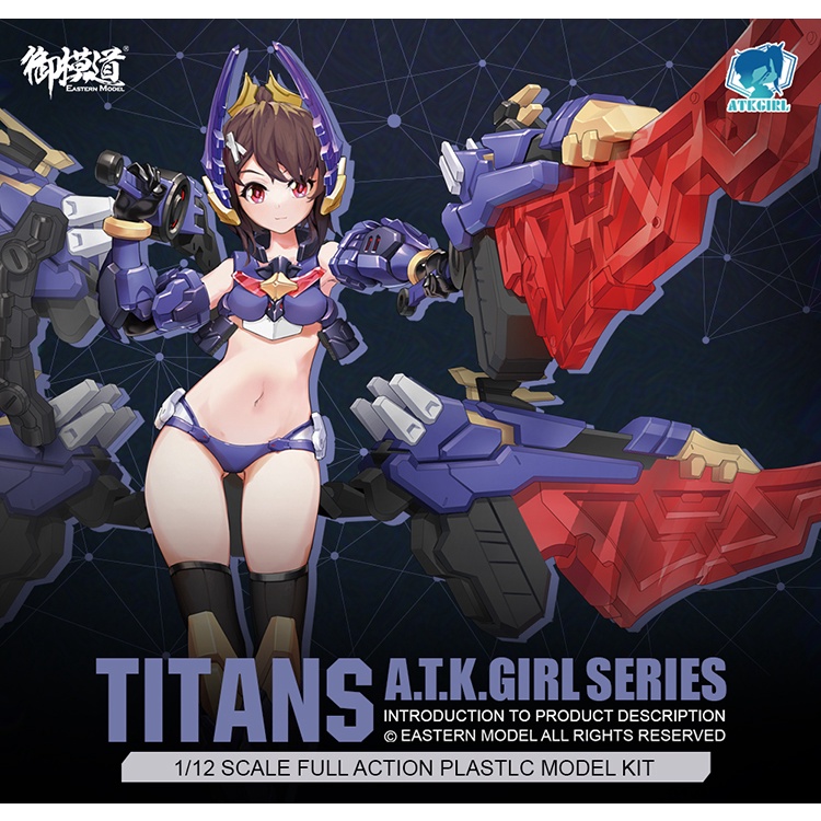 Mô Hình Lắp Ráp Titans Stag Beetle Eastern Model ATK Girl Đồ Chơi Anime