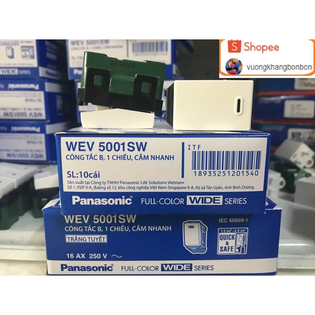 Công tắc Wide Panasonic pana lớn HÀNG CHÍNH HÃNG nếu sai 1 đền 10