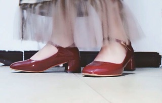 [ HÀNG ORDER - CÓ ẢNH THẬT ] Giày Mary janes da bóng gót cao 5cm