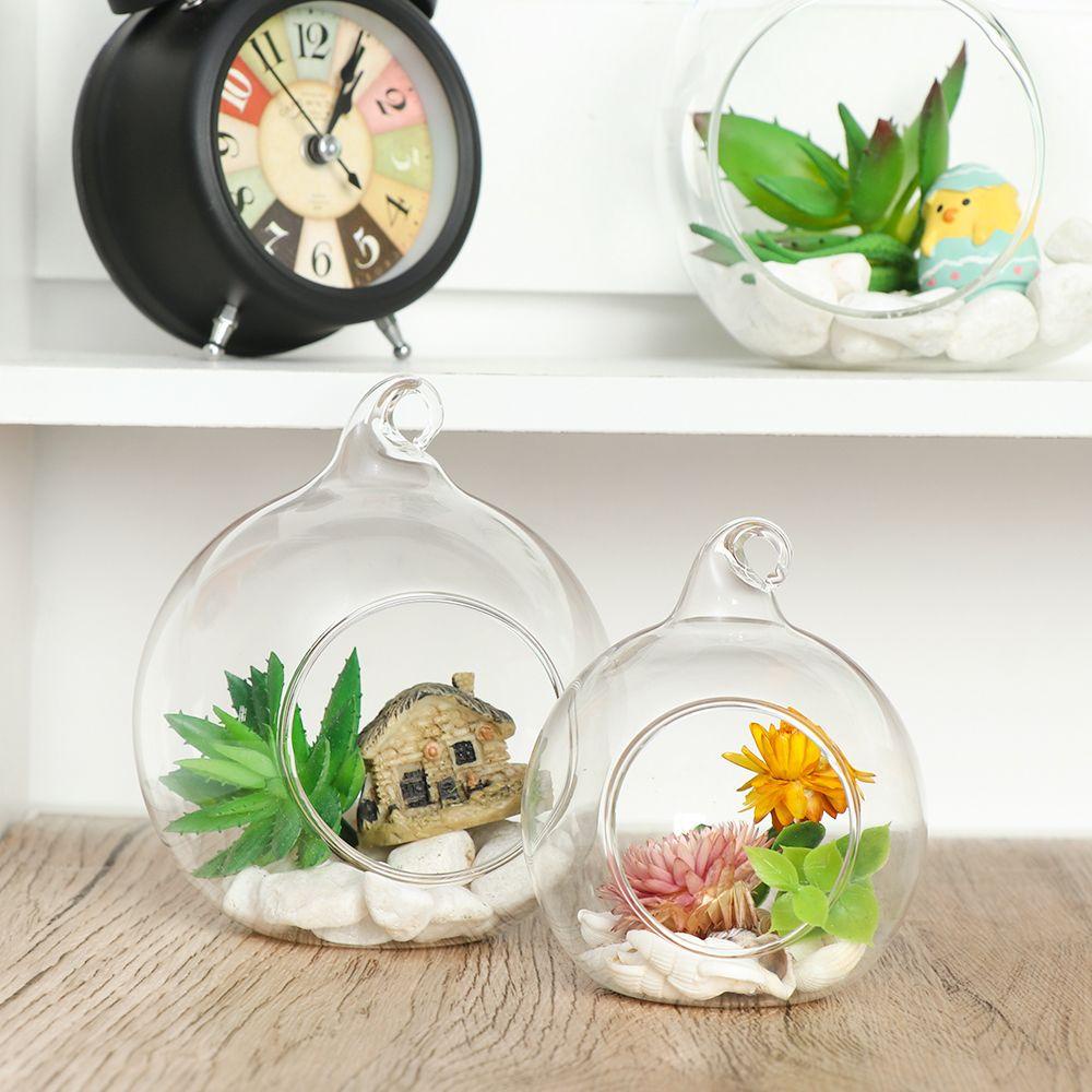 Quả Cầu Thủy Tinh Trong Suốt Mở Miệng Có Đèn Trang Trí Giáng Sinh