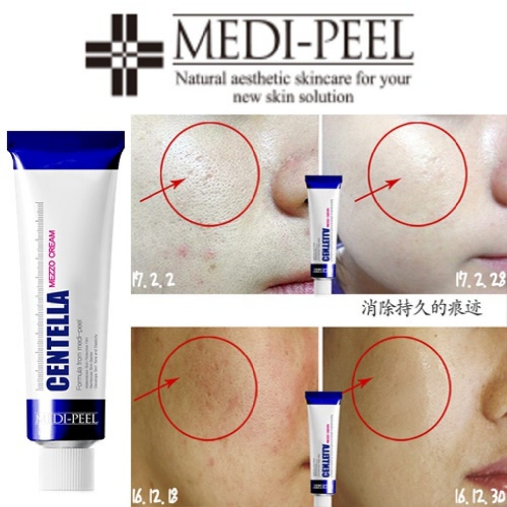 Hàng Hàn- Kem Mụn Phục Hồi Da Mờ Thâm Medi-Peel Centella Mezzo Cream Chính Hãng 100%