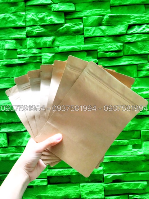 Túi zipper giấy kraft