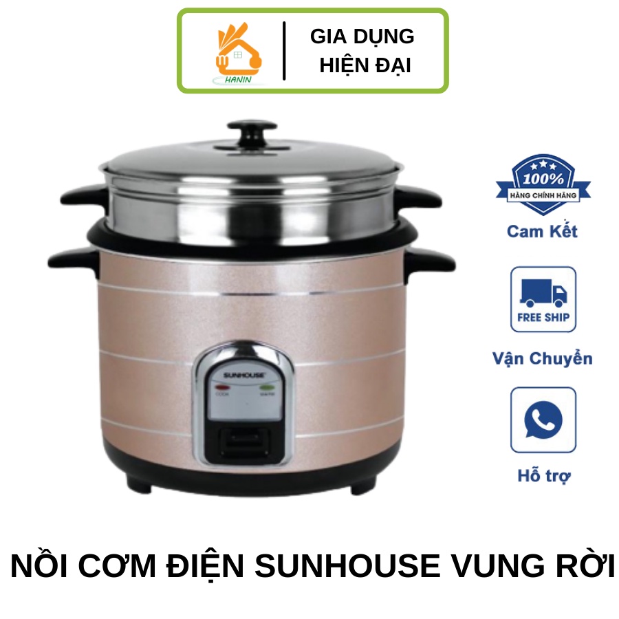 Nồi Cơm Điện Nắp Rời Sunhouse SHD8125 (1.8L)