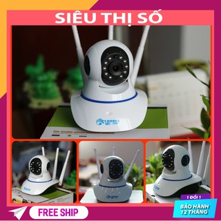 Camera wifi Yoosee HD720P, camera wifi 3 anten siêu nét 2020 hỗ trợ thẻ nhớ