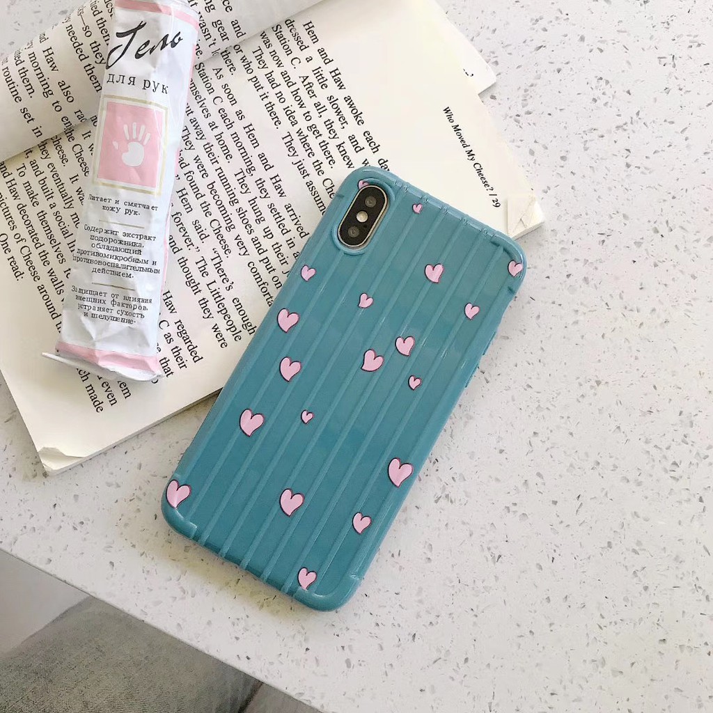 🌸VIDEO THẬT🌸 Ốp Lưng iPhone Vali Sọc Nổi Hình Trái Tim iPhone 6/6s/6plus/6splus/7plus/8plus/x/xs/xs max/11/11 pro max | BigBuy360 - bigbuy360.vn