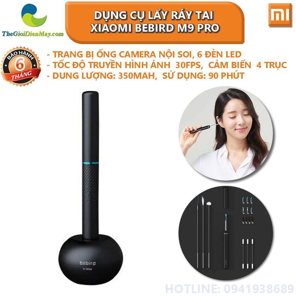 Dụng cụ lấy ráy tai thông minh XIAOMI Bebird M9 PRO - Bảo hành 6 tháng - Shop Thế Giới Điện Máy