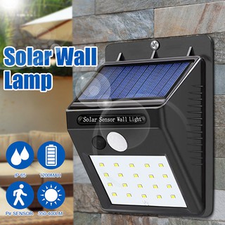 Đèn Ever Brite 20 LED cảm biến hồng ngoại dùng pin năng lượng mặt trời
