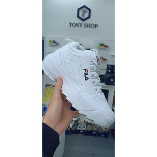 [SALE GIÁ SỐC] GIÀY SNAEKER NỮ FILA TRẮNG LÓT HỒNG - CHẤT DA ĐẸP