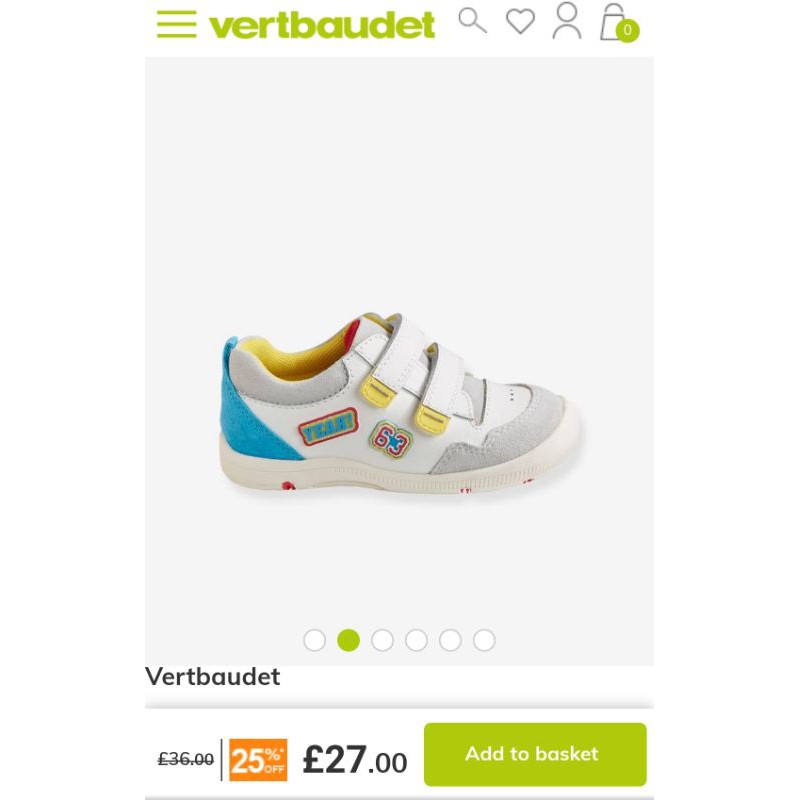 Giày da Vertbaudet xuất Âu bé trai