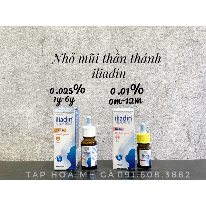 Nhỏ mũi thần thánh iliadin