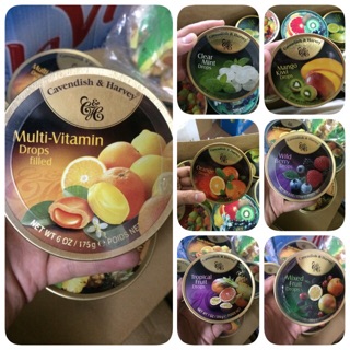 Kẹo Hộp Sắt Đức CavenDish & Harvey 200g 6 vị