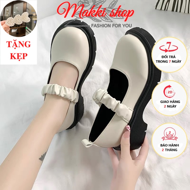 Boot nữ cổ thấp Loli quai chun, giày boots nữ đế cao thời trang giá rẻ MAKKI SHOP TD416