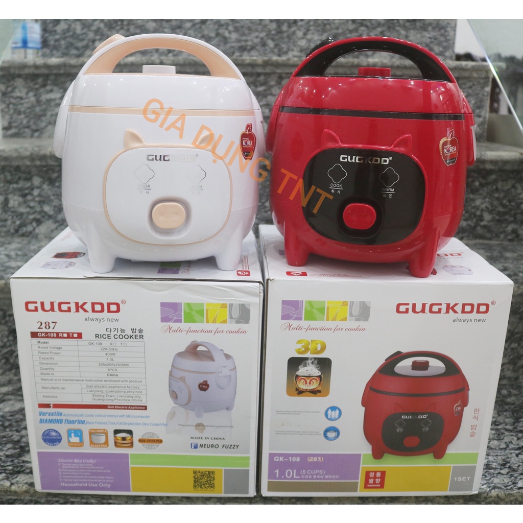 [Mã ELHADEV giảm 4% đơn 300K] Nồi Cơm Điện Mini Cuckoo GK 287 Dung Tích 1 Lít, Lòng Niêu Dày, Bảo Hành 12 Tháng