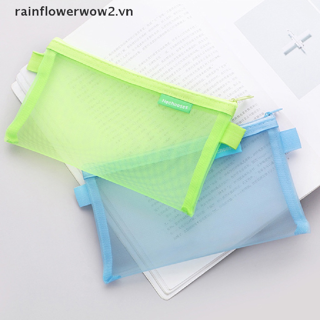 Túi Lưới Trong Suốt Phối Khóa Kéo Tiện Lợi
