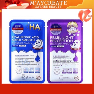 Hộp 20 miếng Mặt nạ HA dưỡng ẩm và dưỡng trắng da MayCreate Hàng Nội địa Trung