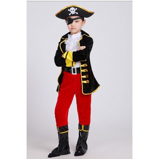 Trang phục Halloween, đầy đủ bộ quần áo cướp biển cho bé nam