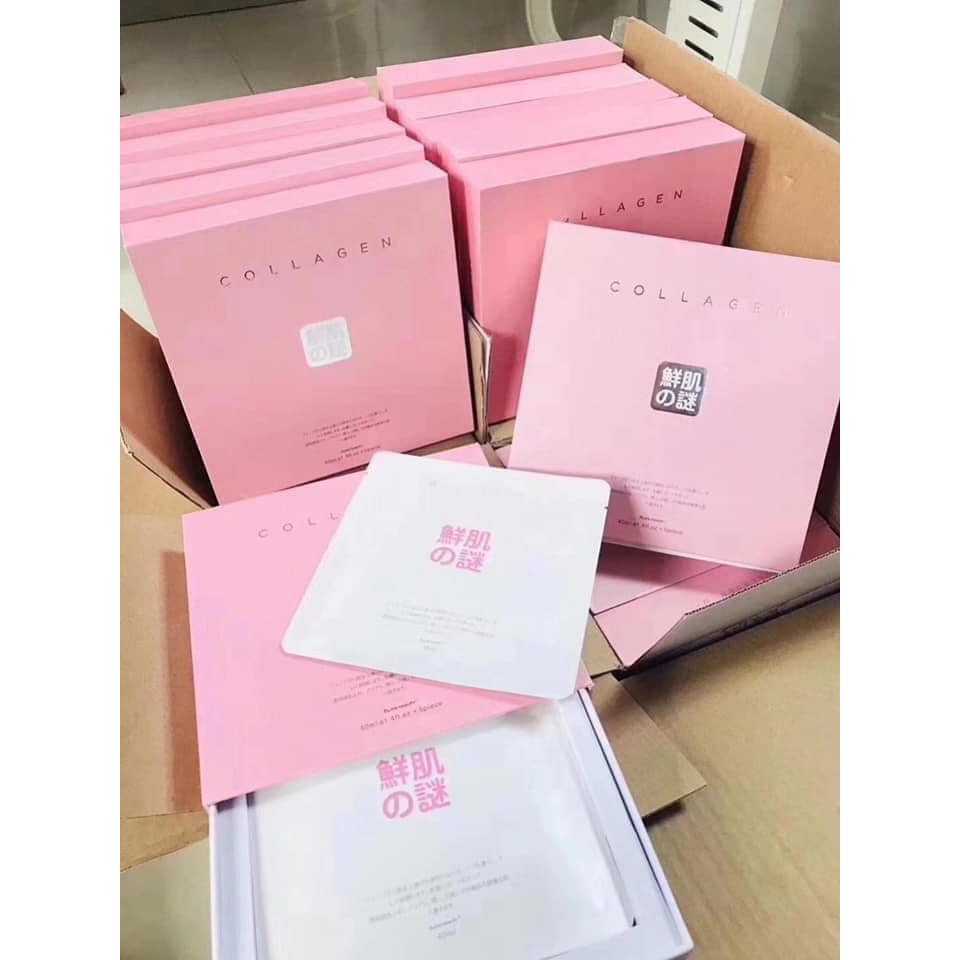 Mặt Nạ Ủ Trắng Collagen Rwine 💖Freeship💖 𝐌𝐀𝐒𝐊 Ủ Trắng  Collagen Rwine Beauty Collagen Mask Hộp 5 Miếng | BigBuy360 - bigbuy360.vn