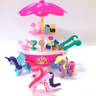 Đồ Chơi Quầy Xe Đẩy Kem Pony Cho Bé Có Đèn Nhạc 2 Tầng 22 Chi Tiết
