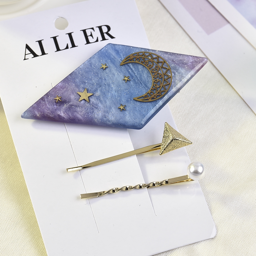 Set 3 kẹp tóc phong cách Hàn Quốc thanh lịch dành cho nữ