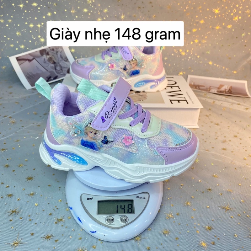 Giày thể thao công chúa elsa cho bé gái có nâng đế hàng hộp quảng châu mã 801