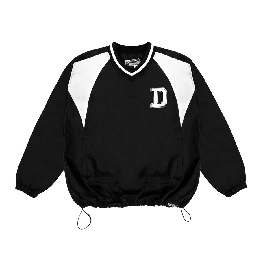 Áo tay dài form rộng màu đen local brand DAVIES DEE Hockey Shirt